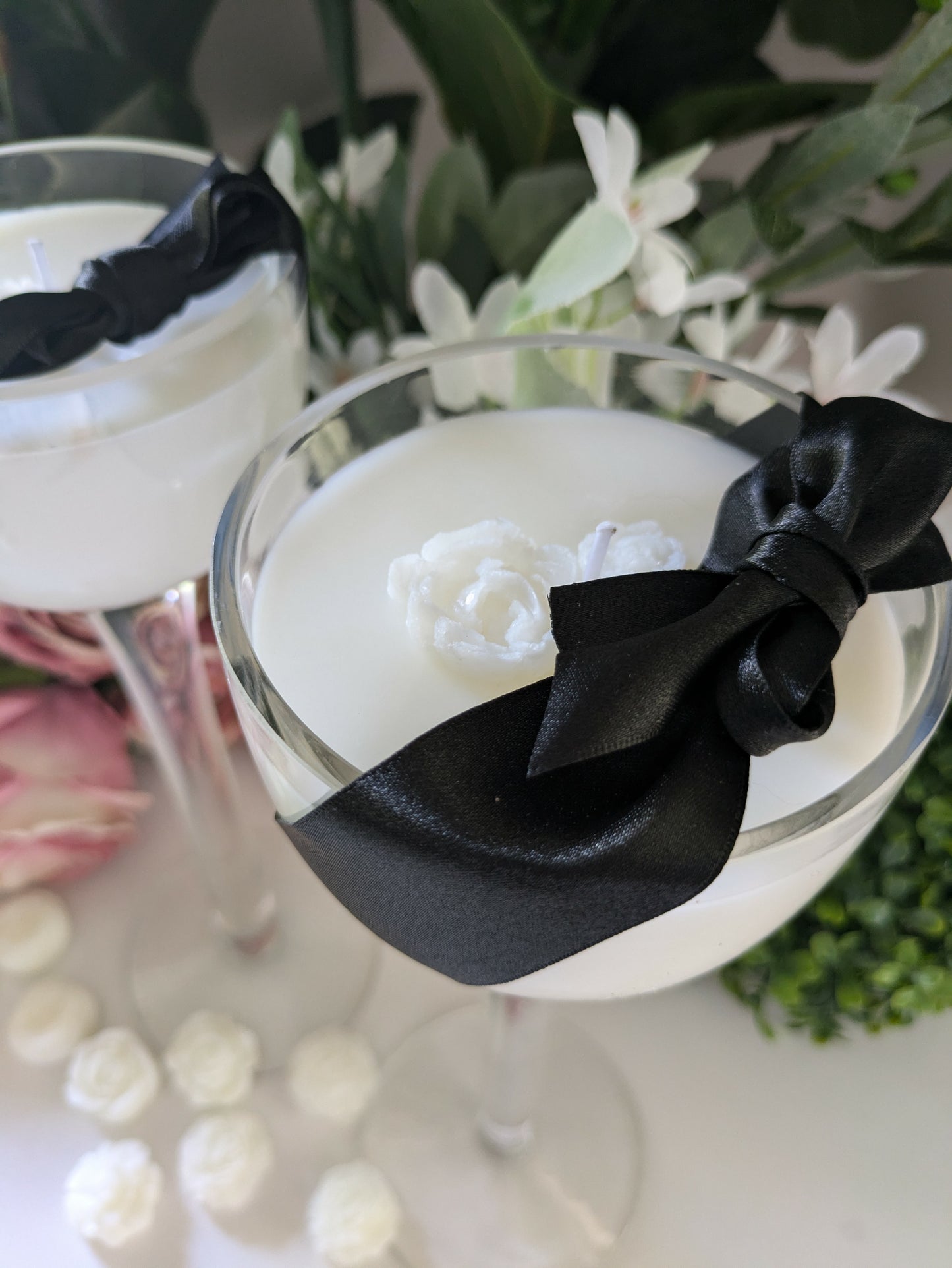 Round Cut Glass Pair - Coconut & Lime | 600ml