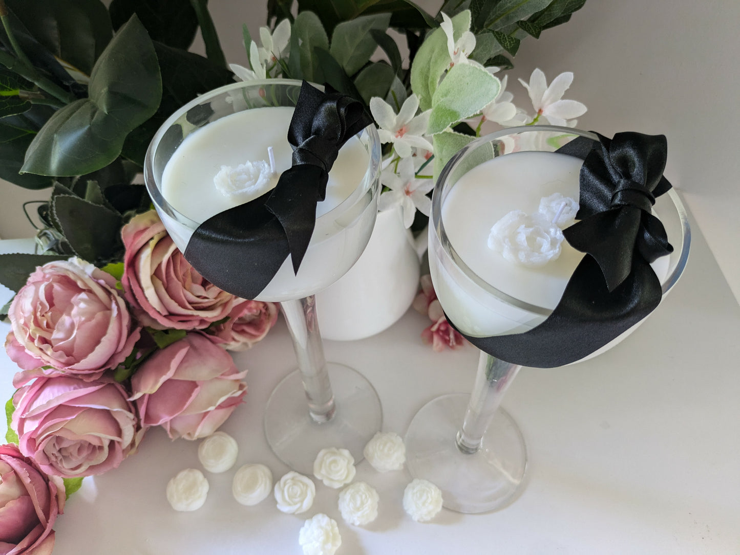 Round Cut Glass Pair - Coconut & Lime | 600ml