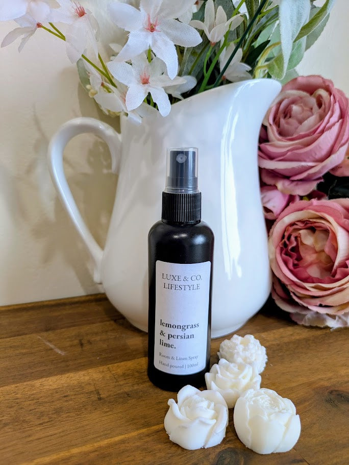 100ml Premium Fragrant Room & Linen Spray - LEMONGRASS & PERSIAN LIME