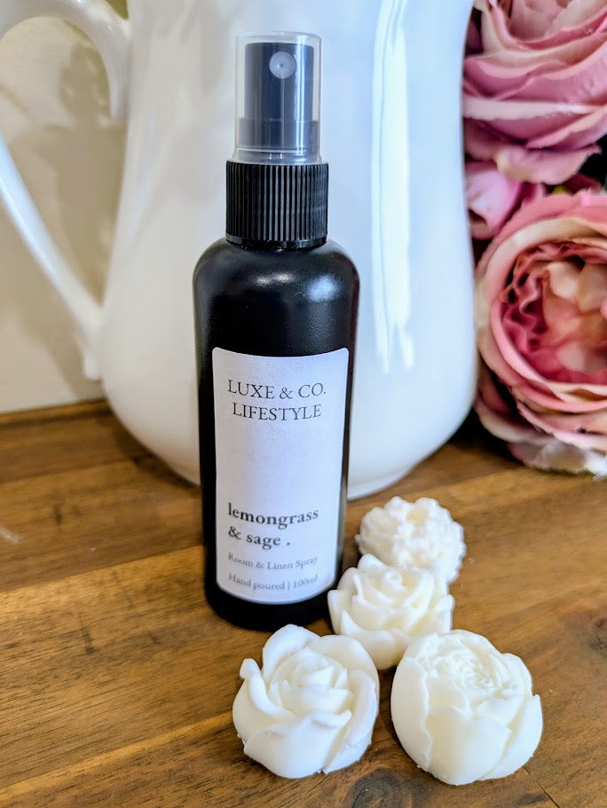 100ml Premium Fragrant Room & Linen Spray - LEMONGRASS & SAGE