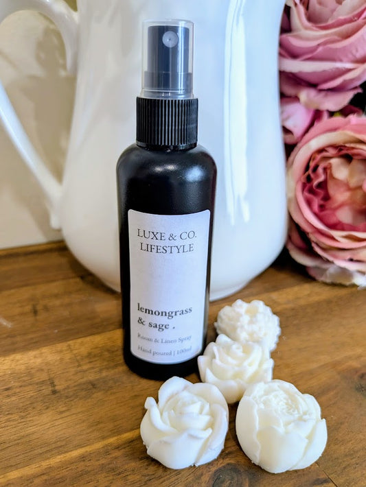 100ml Premium Fragrant Room & Linen Spray - LEMONGRASS & SAGE