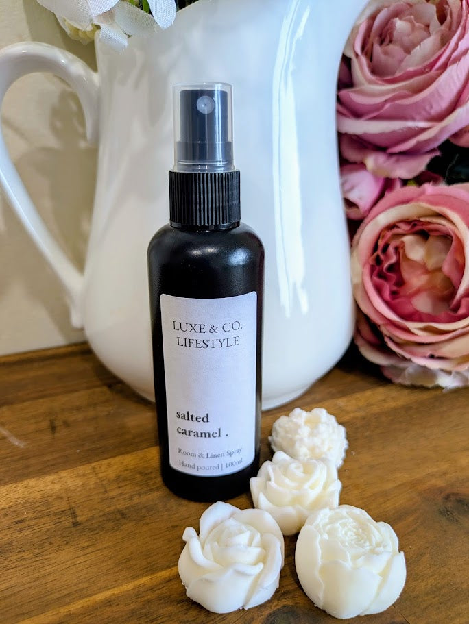 100ml Premium Fragrant Room & Linen Spray - SALTED CARAMEL