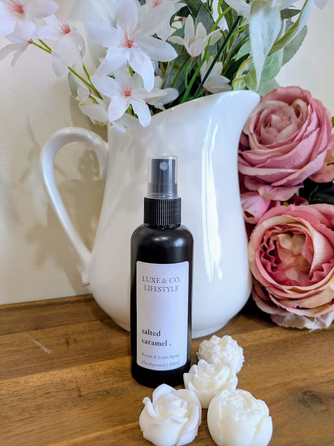 100ml Premium Fragrant Room & Linen Spray - SALTED CARAMEL