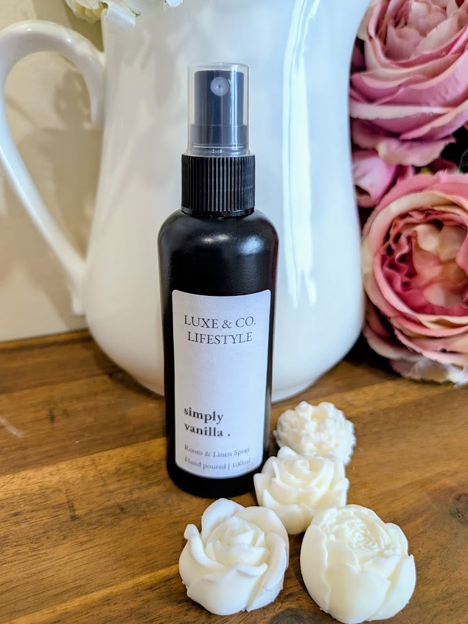 100ml Premium Fragrant Room & Linen Spray - SIMPLY VANILLA
