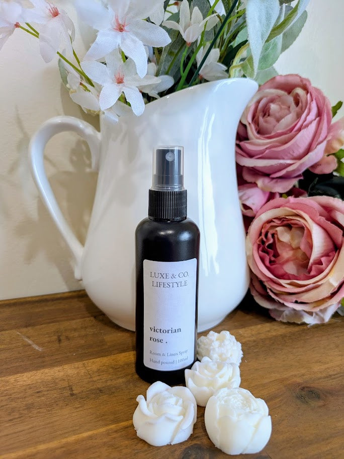 100ml Premium Fragrant Room & Linen Spray - VICTORIAN ROSE